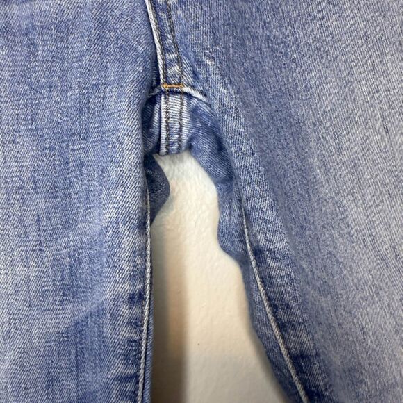 Madewell The Perfect Vintage Distressed Straight Light Wash Denim Jeans Size 25 - Picture 6 of 15